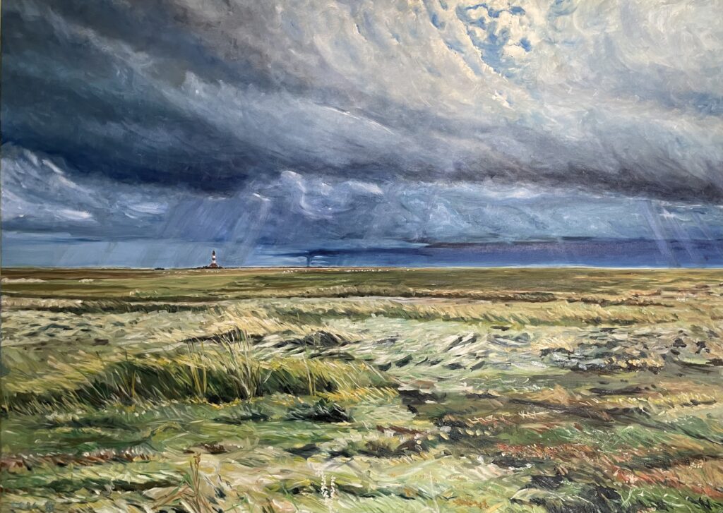 Tornado am Leuchtturm (Westerhever)