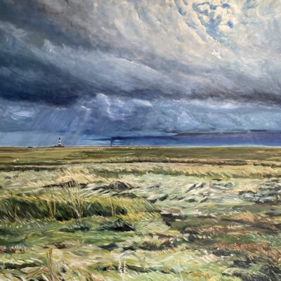 Tornado am Leuchtturm (Westerhever)