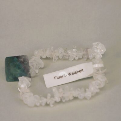 Kristall-Harmonie-Band Fluorit-Oktaeder "WEISHEIT"